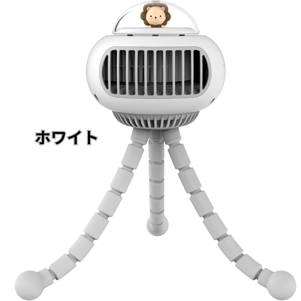 【最新版・進化版】ポータブル扇風機タコちゃん™|自動回転