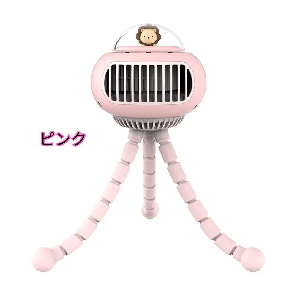 【最新版・進化版】ポータブル扇風機タコちゃん™｜自動回転