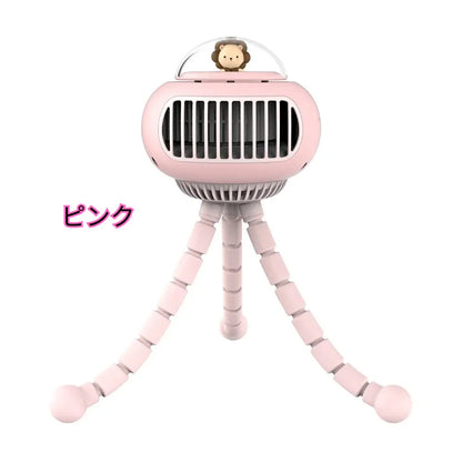 【最新版・進化版】ポータブル扇風機タコちゃん™｜自動回転