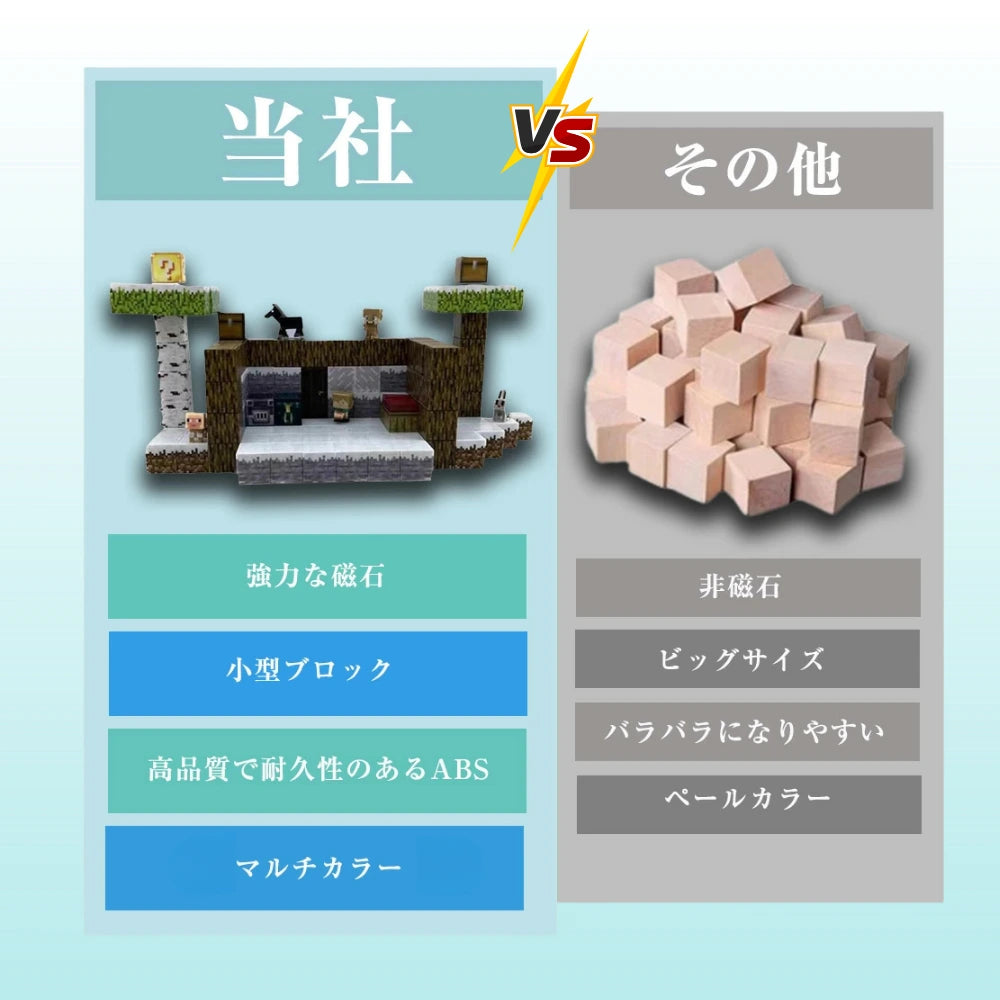 【最新テーマ登場】＼桜🌸火山🌋雪❄️／磁石ブロック™