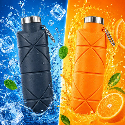 【夏の水分補給に】折りたたみシリコンボトル™｜700mL 大容量